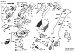 Bosch 3 600 H81 F51 ROTAK 37 LI Lawnmower Spare Parts